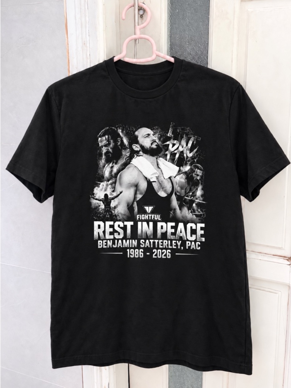 Rip PAC Benjamin Satterley Memorial Wrestling Tribute T-Shirt